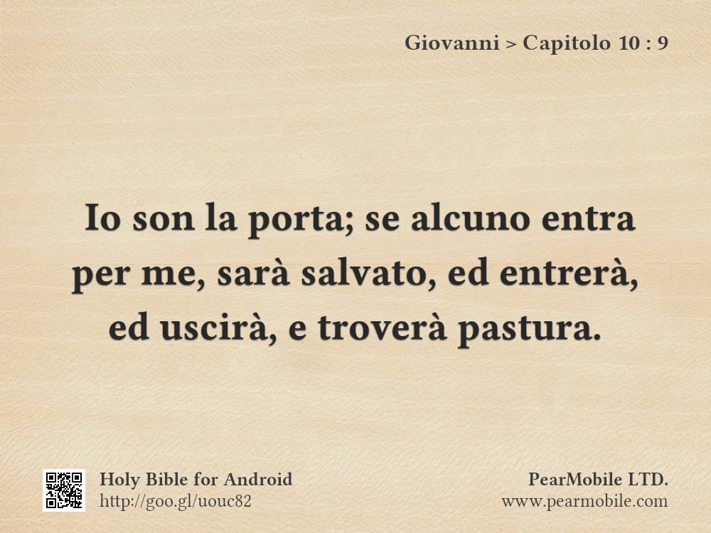 Giovanni, Capitolo 10:9